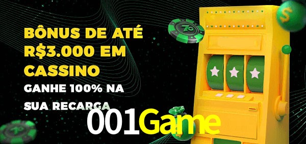 001Game melhor bônus de depósito