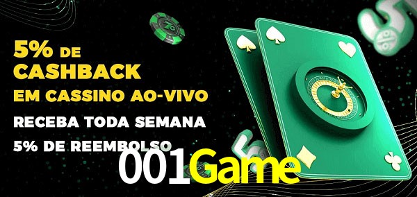 Promoções do cassino ao Vivo 001Game